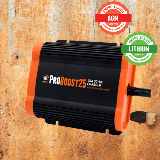 BMPRO ProBoost 12V 25A DC to DC Lithium Battery Charger with Solar Input