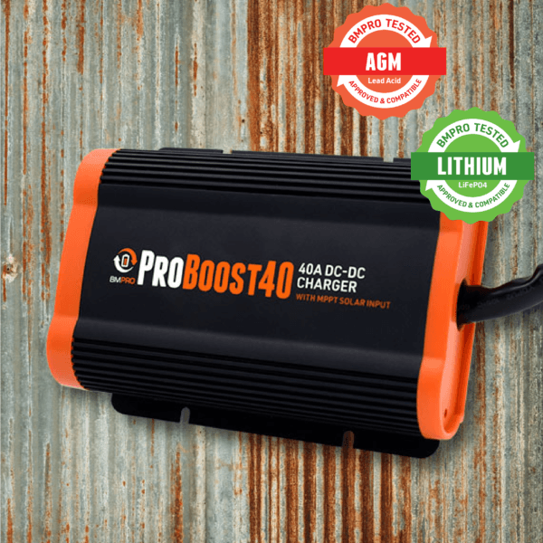 BMPRO ProBoost 12V 40A DC to DC Lithium Battery Charger with Solar Input