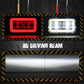 8D 4 inch LED Driving Light Angel Eyes DRL Lamp Work Light White Red Halo Fog Lamp For Car Truck Motorcycle Trailer Tractor ATV