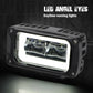 8D 4 inch LED Driving Light Angel Eyes DRL Lamp Work Light White Red Halo Fog Lamp For Car Truck Motorcycle Trailer Tractor ATV