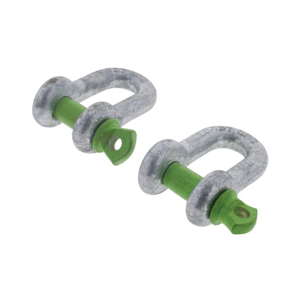 D Shackle 8mm 750kg (2pk)