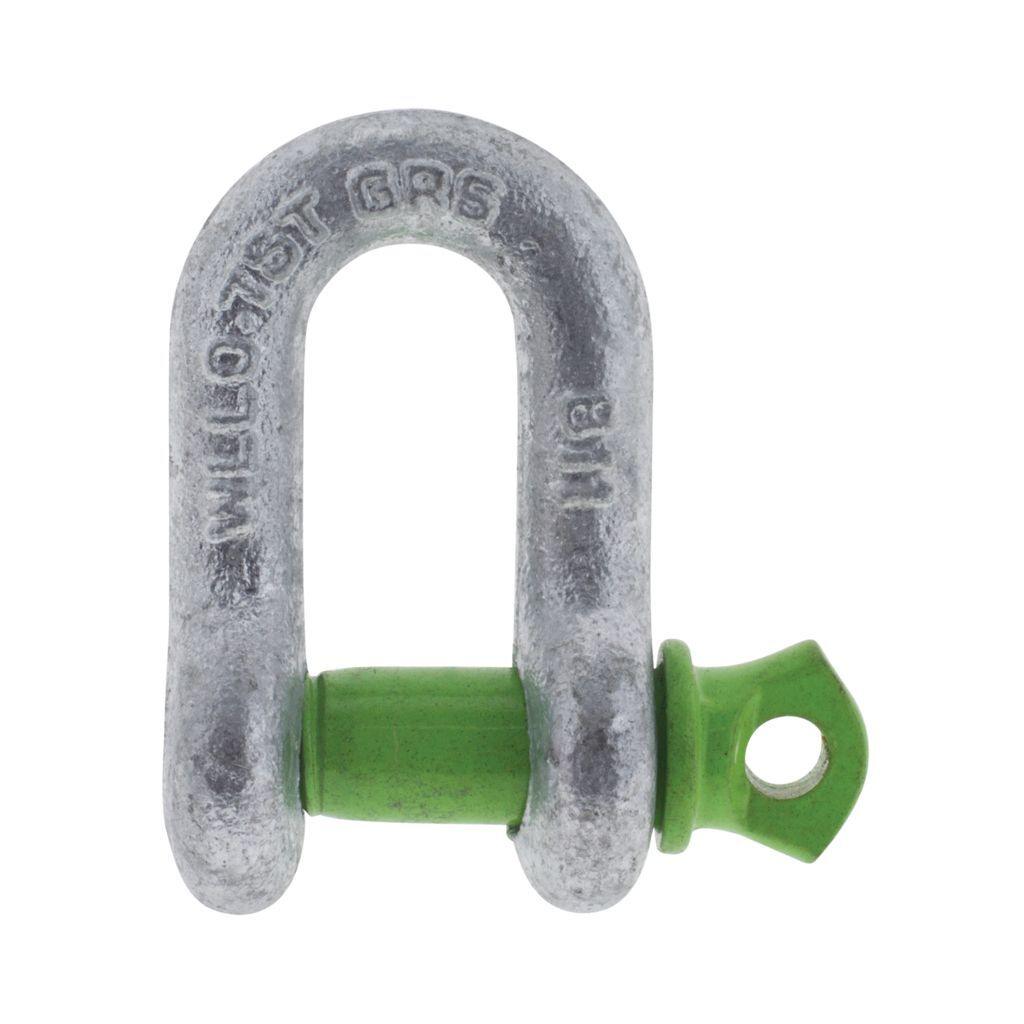 D Shackle 8mm 750kg (2pk)