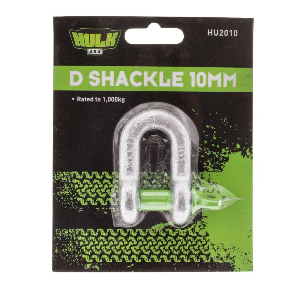 D Shackle 10mm 1,000kg (1pk)