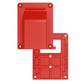 Slimline Single Surface Mount 50A Anderson Plug Housing Red