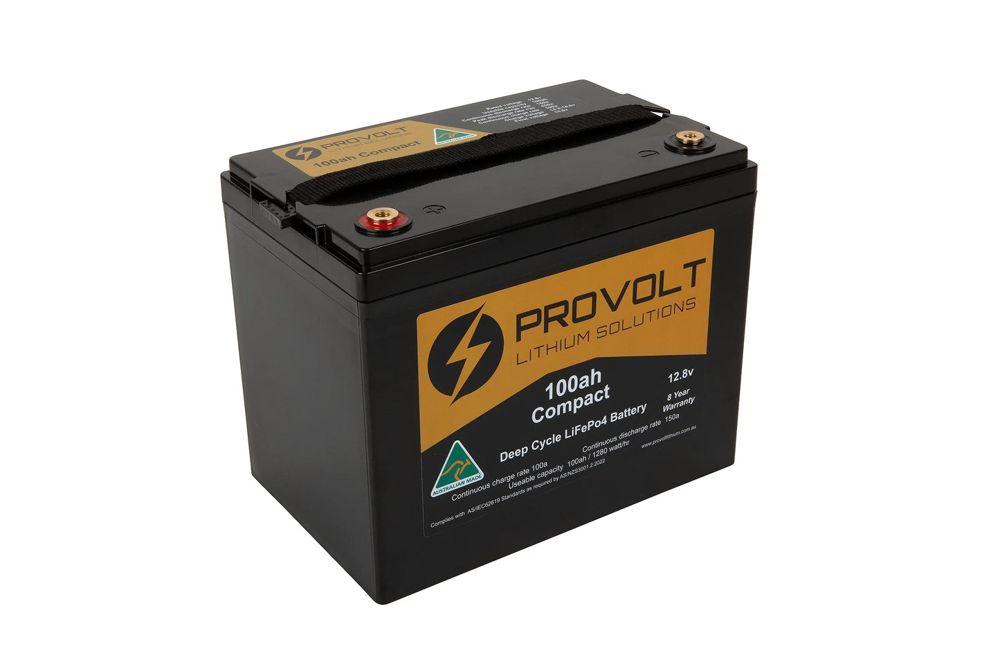 Provolt Compact 100ah Deep Cycle Lithium Battery