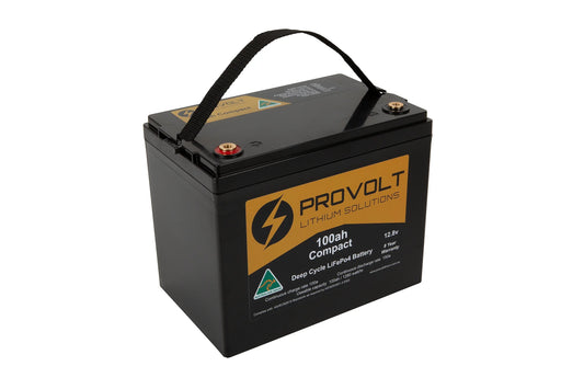 Provolt Compact 100ah Deep Cycle Lithium Battery