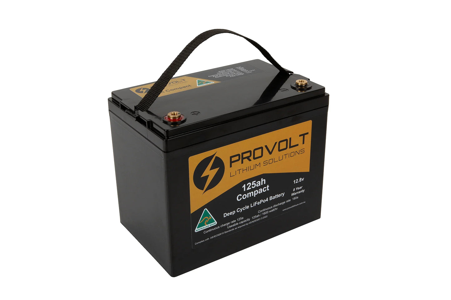 Provolt Compact 125ah Deep Cycle Lithium Battery