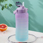 Water Bottle Motivational Drinking Bottle Sports Water Bottle With Time Marker Portable Reusable Plastic Cups Outdoor Travel Gym