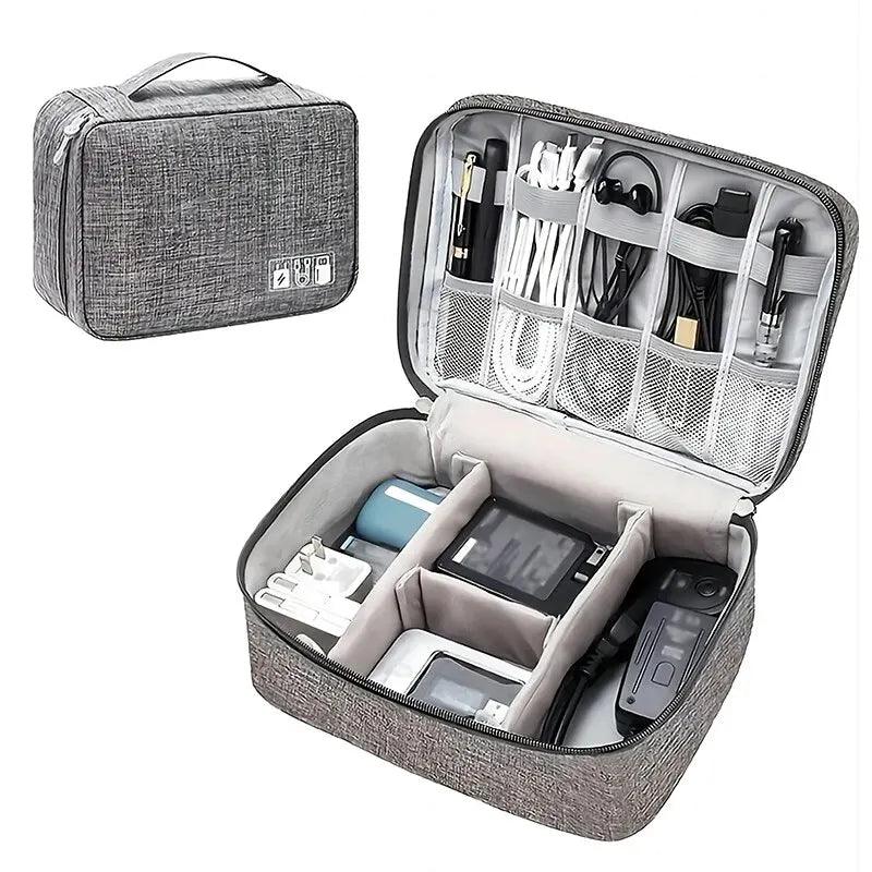 Cable Storage Bag Waterproof Digital Electronic Organizer Portable USB Data Line Charger Plug Storage Bag Travel Cable Organizer