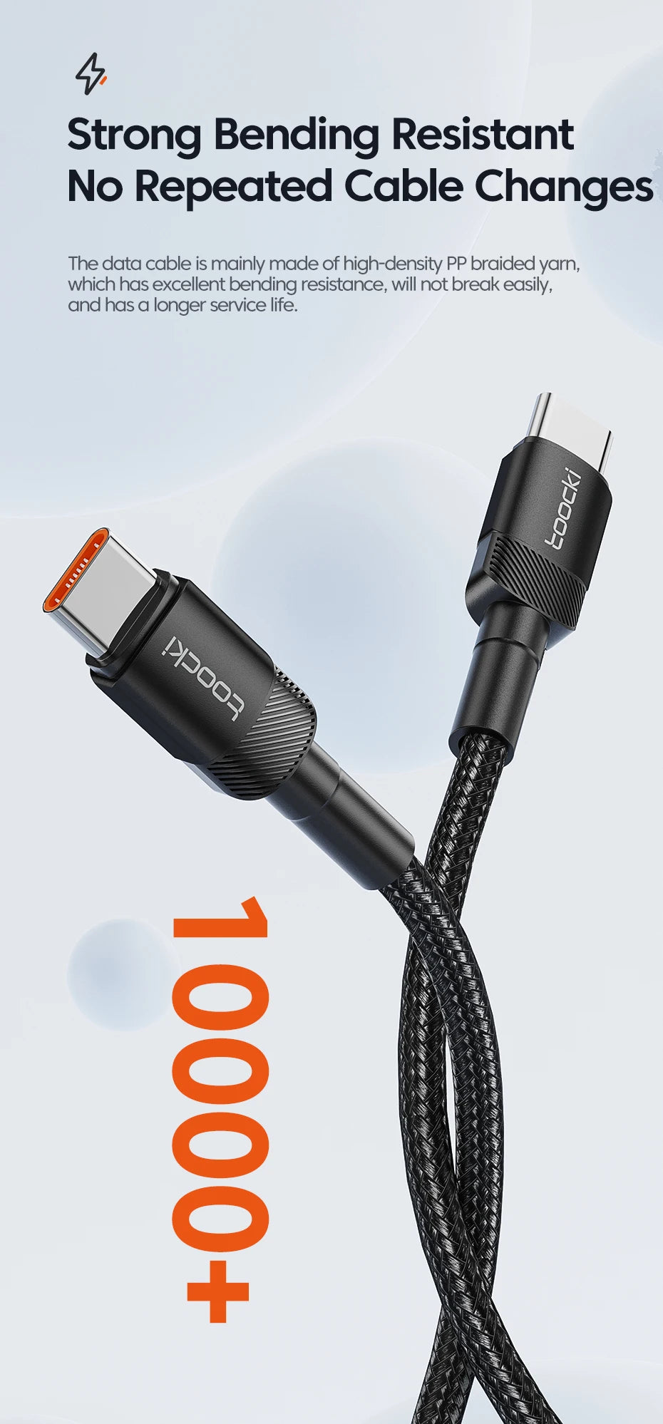 100W Type C to USB C Cable PD 3.0 Quick Charge 4.0 Fast Charging Type C to Type C for iPhone 15 Macbook Samsung Xiaomi