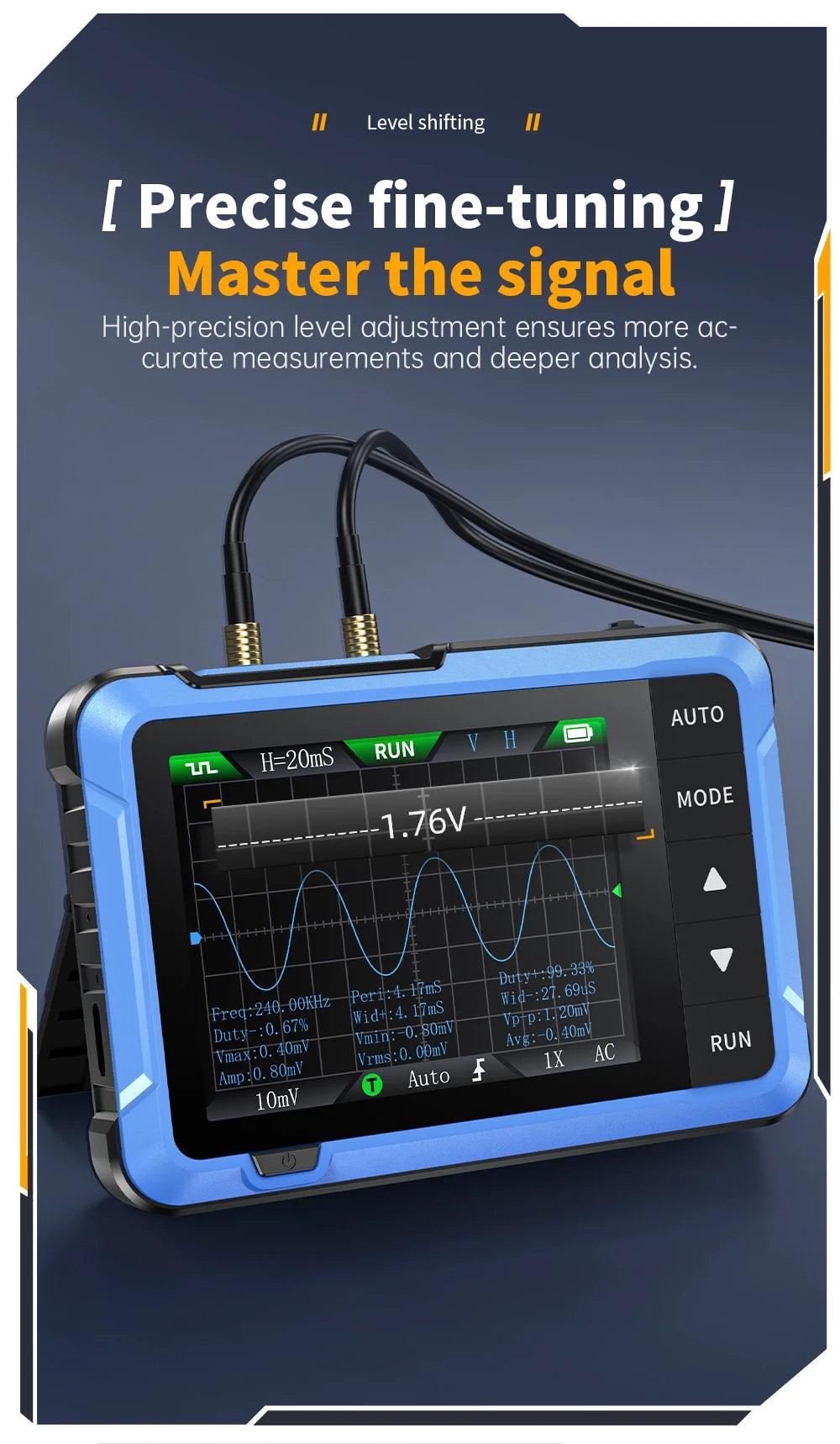 Mini Handheld Digital 2 In 1 Oscilloscope DSO510 DSO153 DSO153