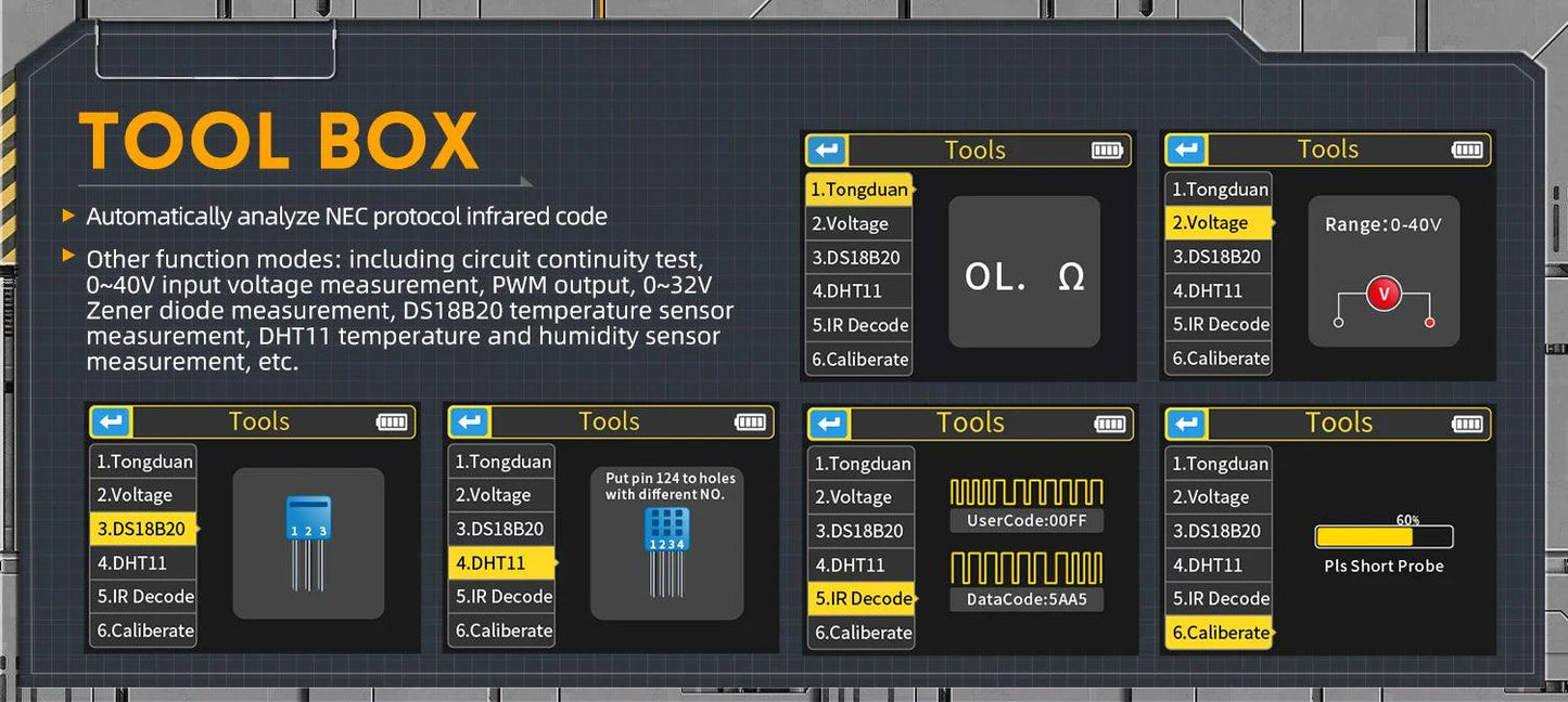 Digital 3 In 1 Oscilloscope DSO-TC3