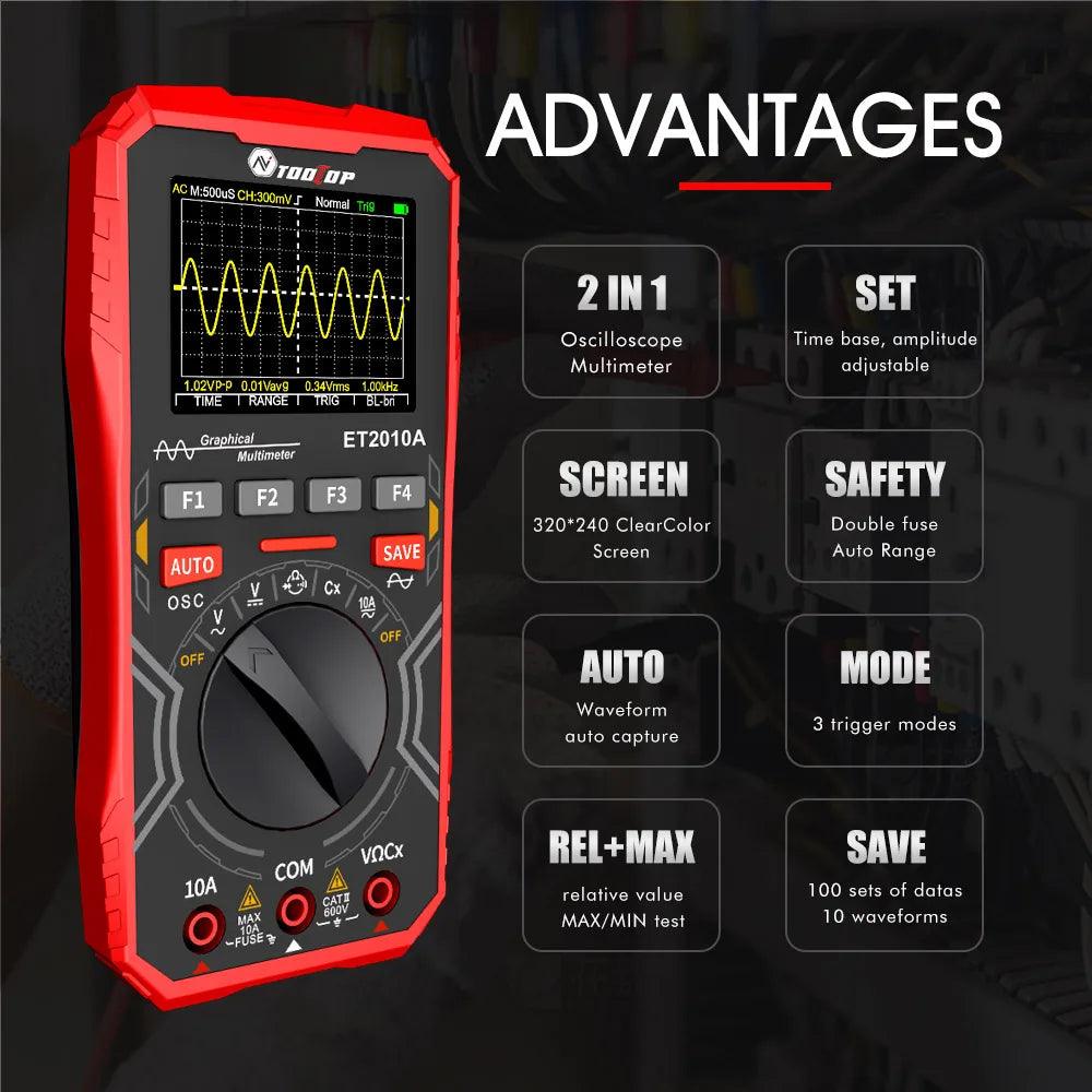 2 In 1 Digital Multimeter & Oscilloscope