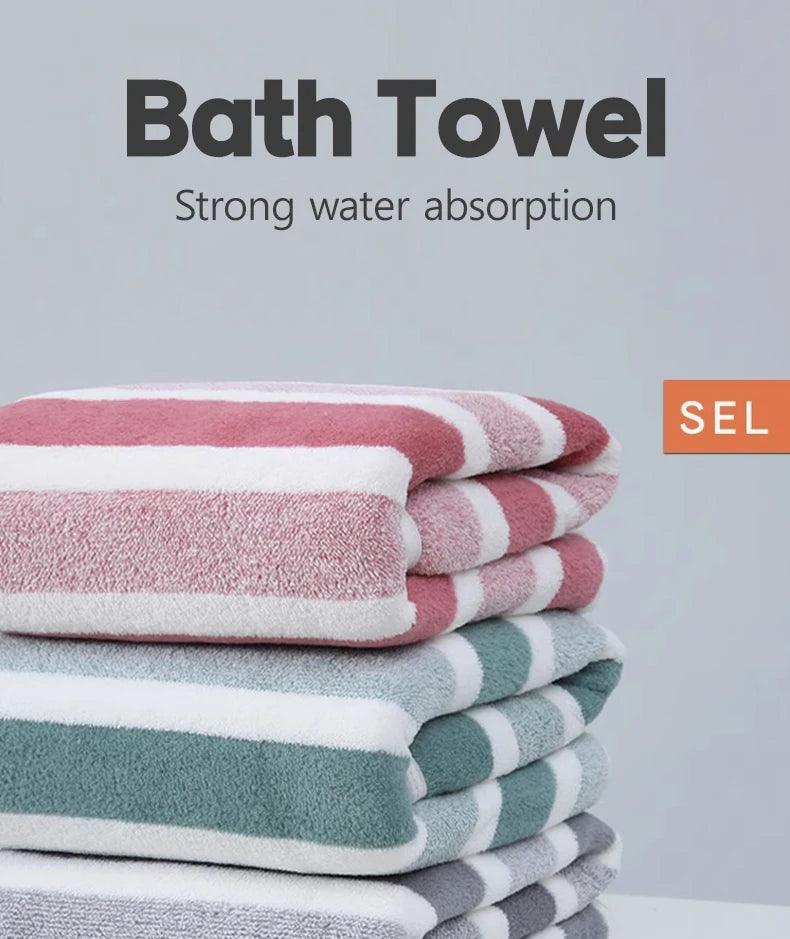 1 Pc Thickened Absorbent Bath Towel Soft Face Towel