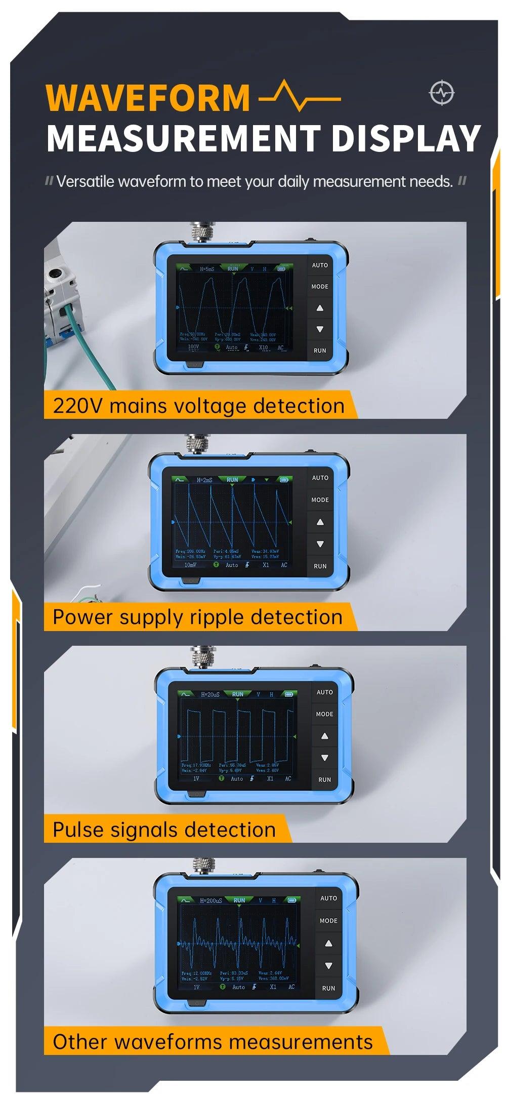 Mini Handheld Digital 2 In 1 Oscilloscope DSO510 DSO153 DSO153