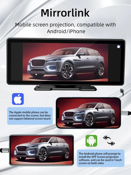 Wireless Rear View Camera System 10.26" Carplay Android Auto