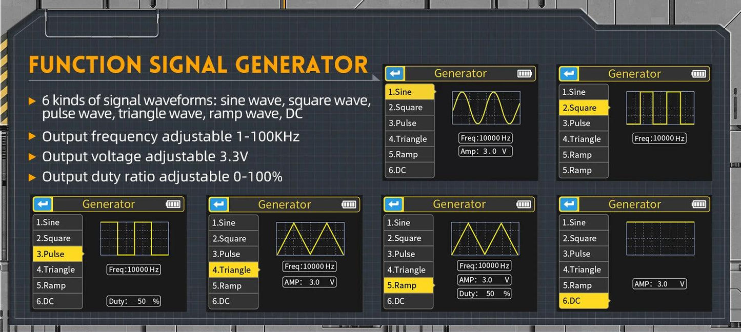 Digital 3 In 1 Oscilloscope DSO-TC3