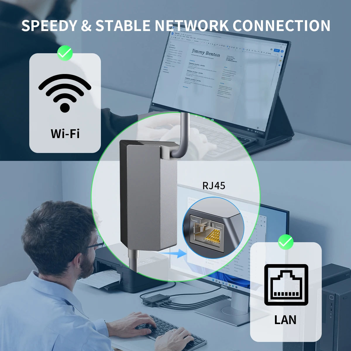 Starlink Ethernet Adapter V2,Satellite Internet V2 for Rectangle Dish Gen2,Satellite Internet Compatible RJ45 Wired External