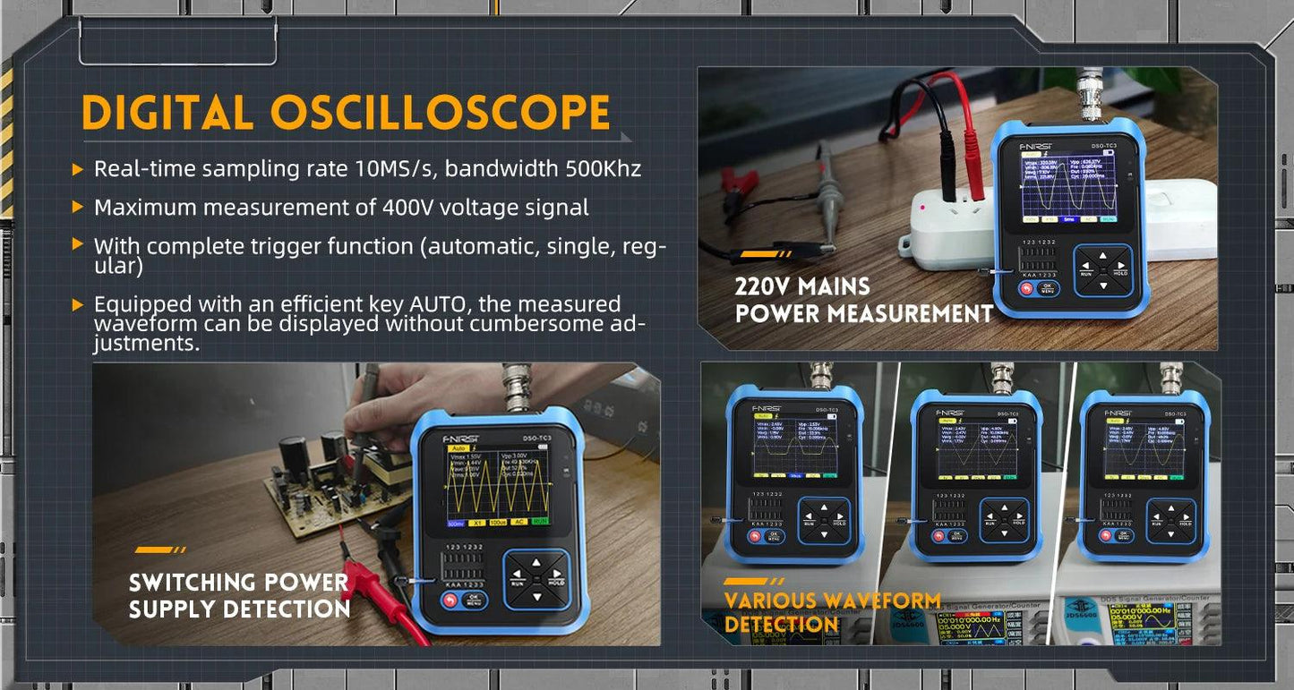 Digital 3 In 1 Oscilloscope DSO-TC3