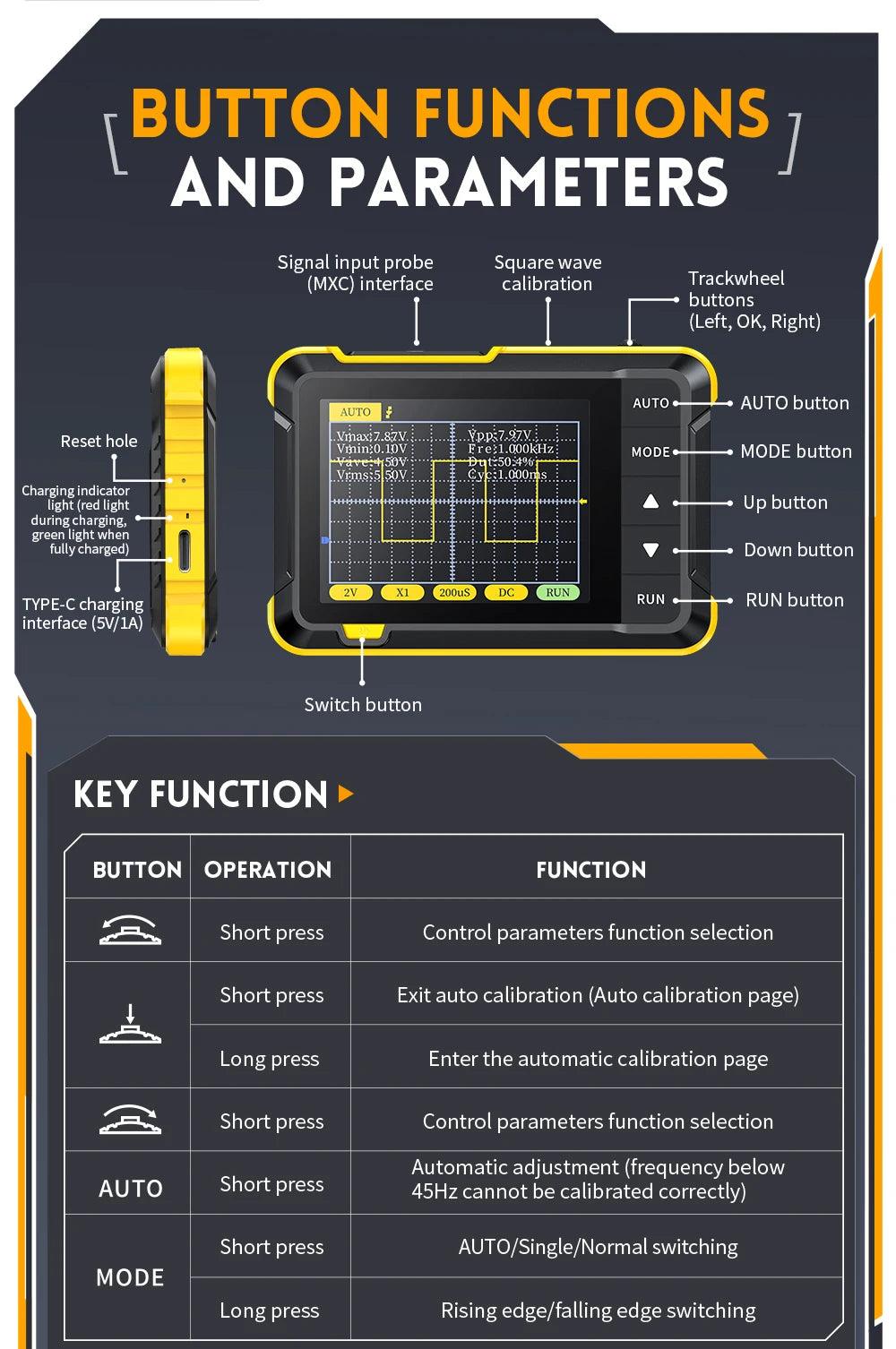 Mini Handheld Digital Oscilloscope DSO152