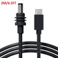 2M/6.5FT Starlink Mini USB C to DC Power Cable USB Type-C Input to Waterproof Barrel Jack Charging Cord for 65W+ PD Source