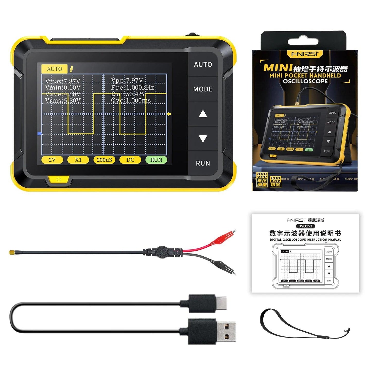 Mini Handheld Digital Oscilloscope DSO152