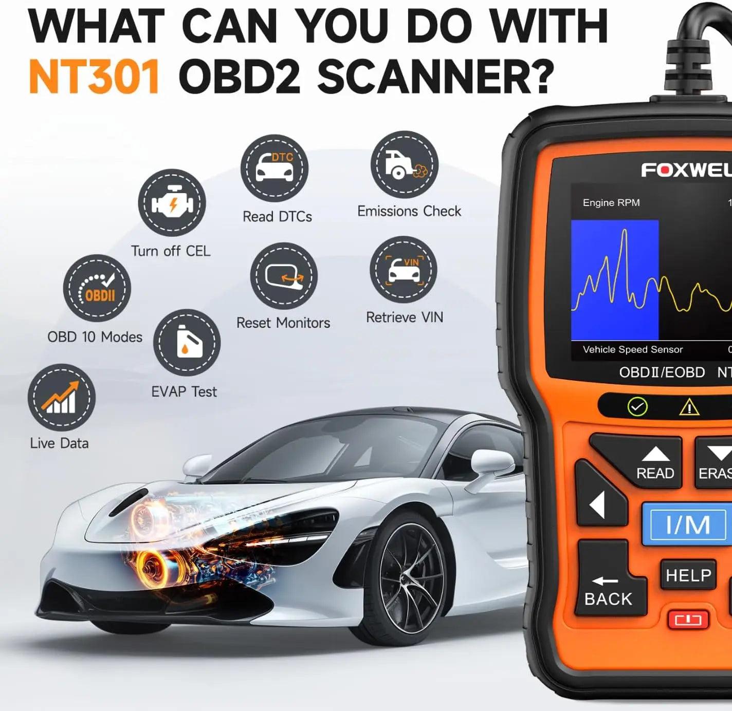 FOXWELL NT301 OBD2 Scanner