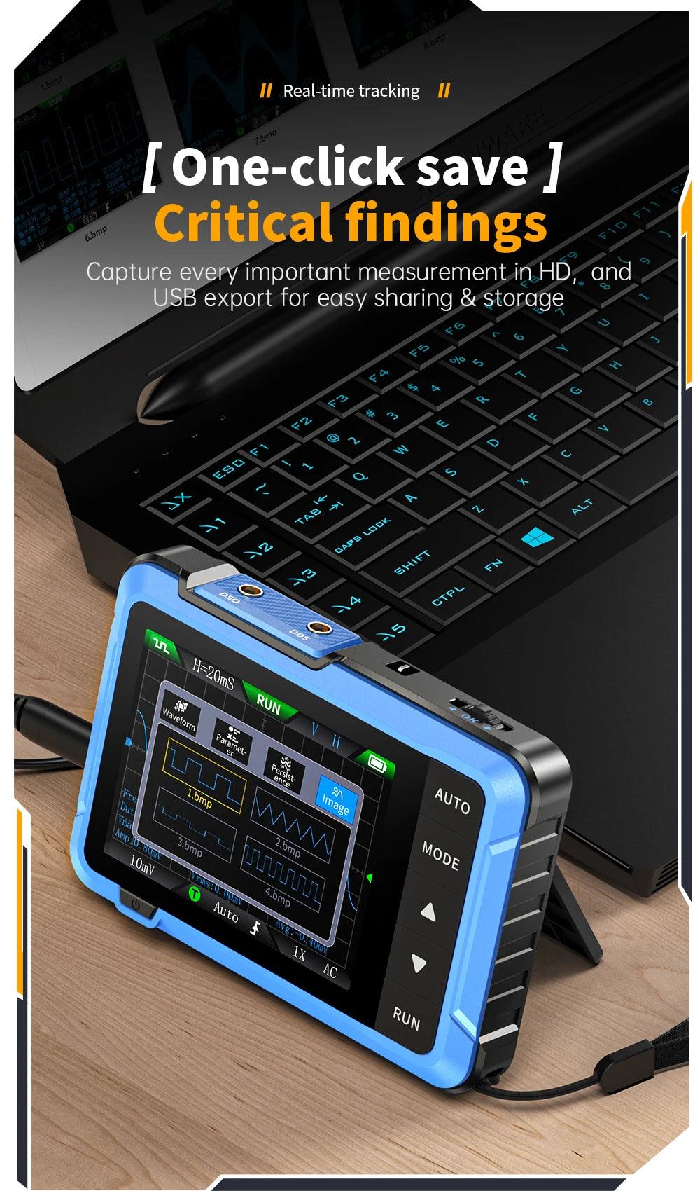 Mini Handheld Digital 2 In 1 Oscilloscope DSO510 DSO153 DSO153