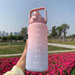 Water Bottle Motivational Drinking Bottle Sports Water Bottle With Time Marker Portable Reusable Plastic Cups Outdoor Travel Gym