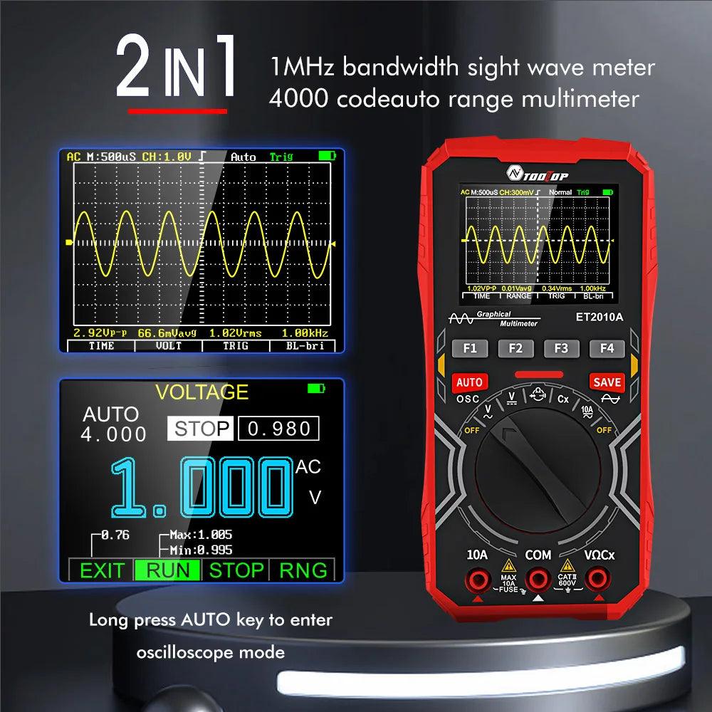 2 In 1 Digital Multimeter & Oscilloscope