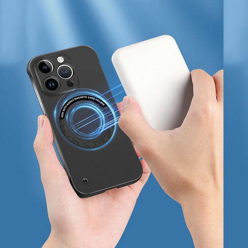 Frameless Magnetic Slim Case For Magsafe iPhone 12 11 Pro 11Pro 12Pro Xs Max 12 Mini Wireless Charging PC Matte Back Cover