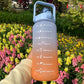 Water Bottle Motivational Drinking Bottle Sports Water Bottle With Time Marker Portable Reusable Plastic Cups Outdoor Travel Gym