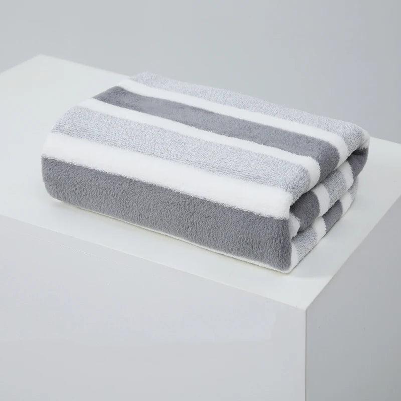 1 Pc Thickened Absorbent Bath Towel Soft Face Towel