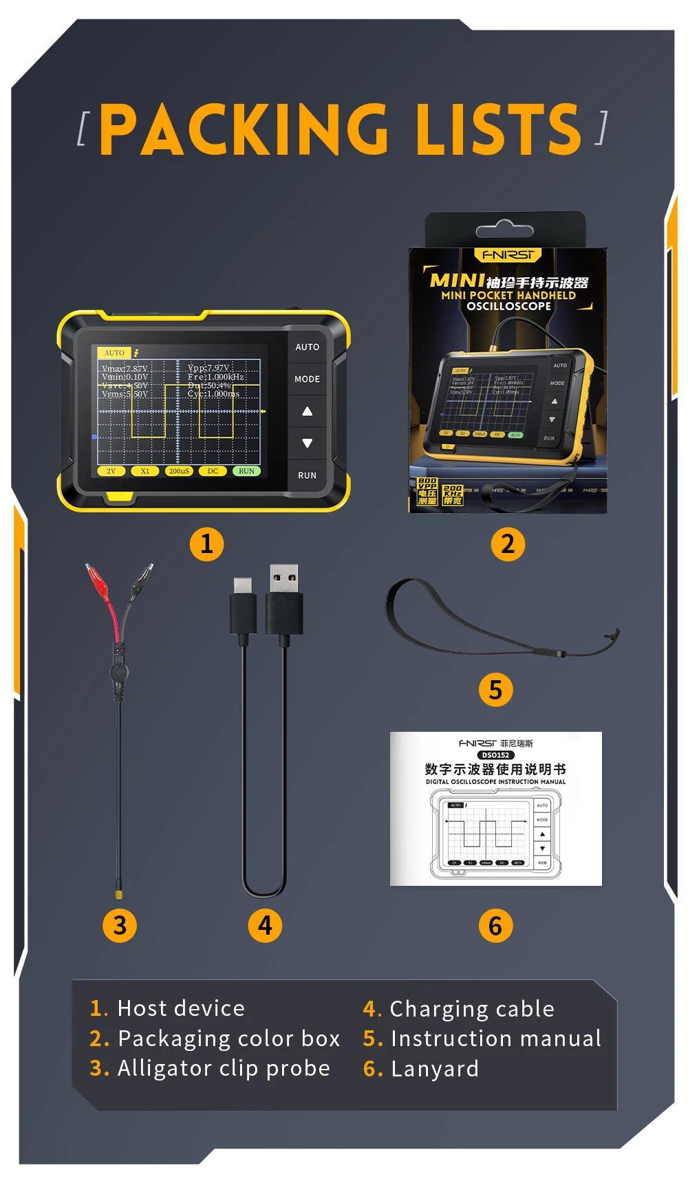 Mini Handheld Digital Oscilloscope DSO152