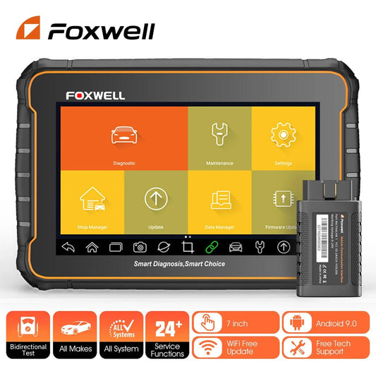 Foxwell GT60 OBD2 Diagnostic Tool Full System Active Test Car Code Reader 24 Reset Service Professional OBD 2 Automotive Scanner OBD Scanner